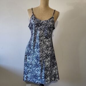 Lacey floral Print Babydoll Chemise/Lingerie in size Large George